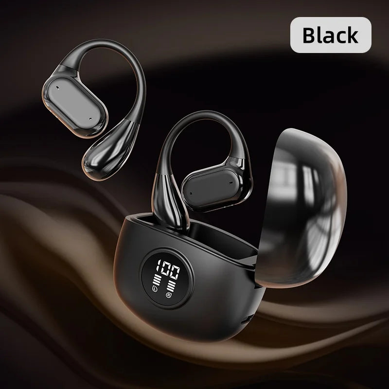 Bluetooth 5.3 Ear Hook Headphones – Wireless, Waterproof & HiFi