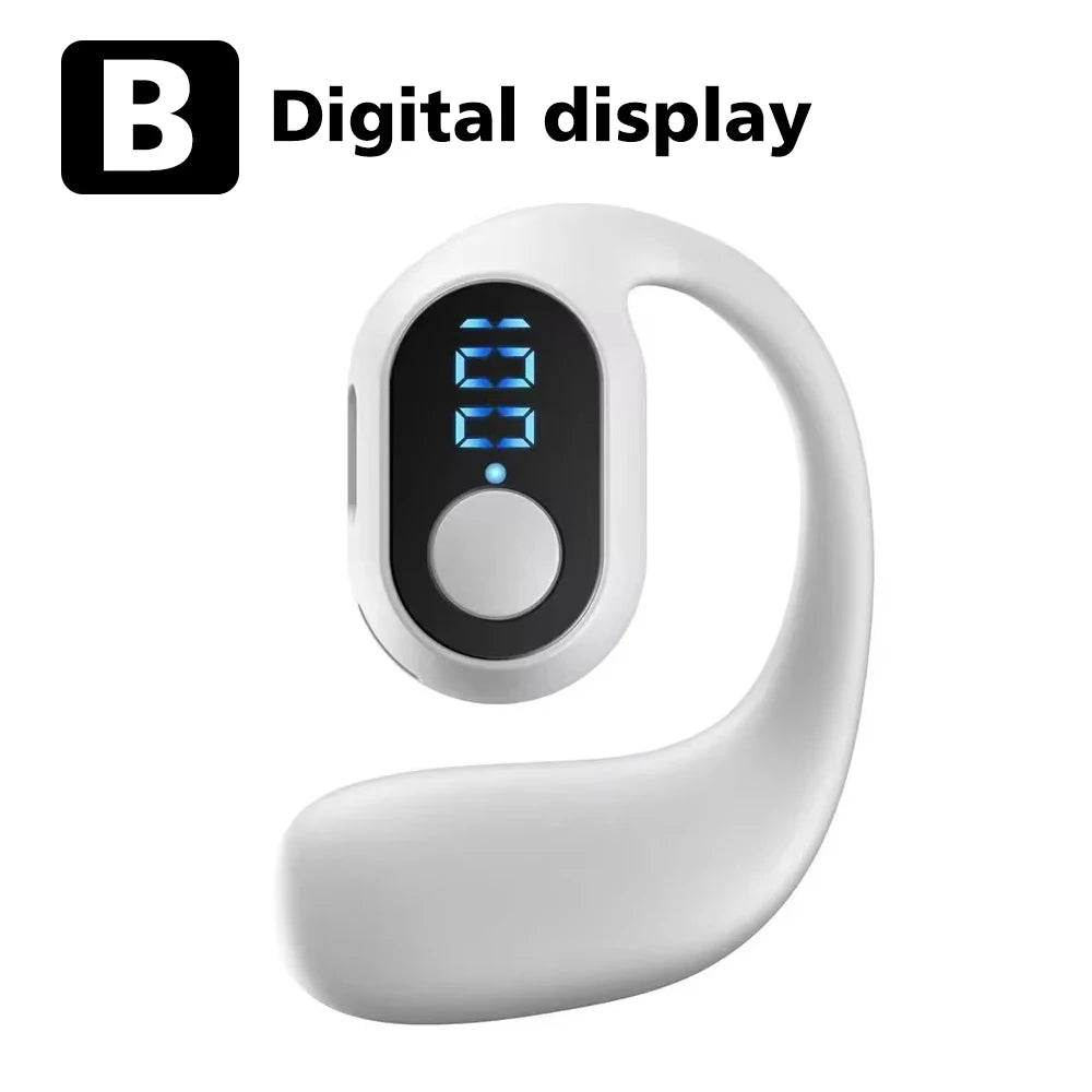 CUGUU Bluetooth 5.4 Ear Hook Headset – Single Ear, HiFi, Waterproof