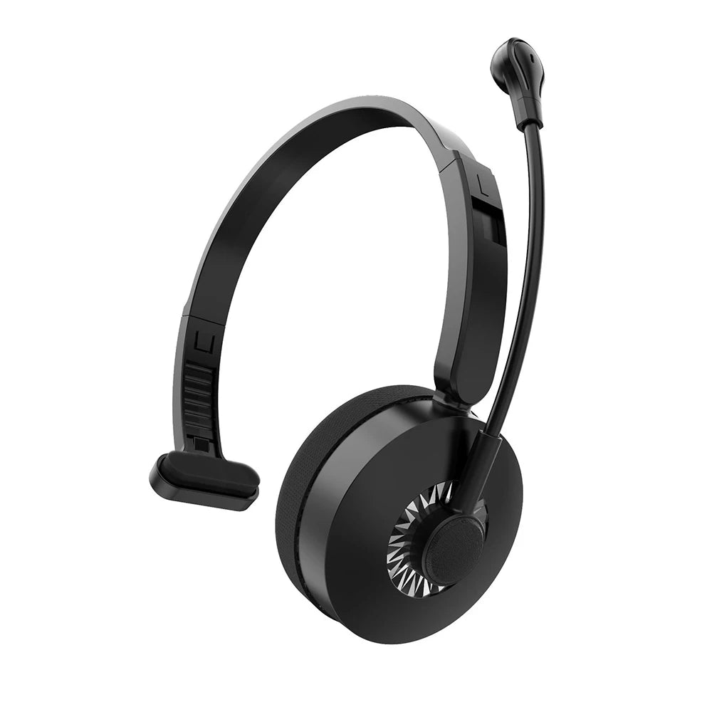 occkic Bluetooth 5.0 Wireless Headset – 12H Playtime, Boom Mic, HiFi Sound, Type-C Charging
