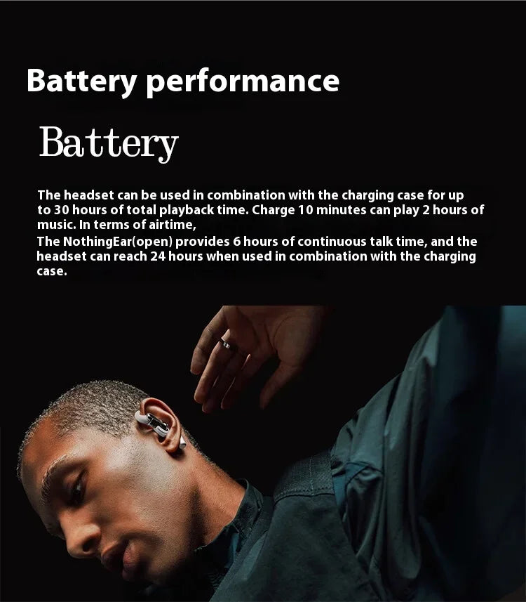 Darmoshark Nothing Ear Open – Bluetooth Ear Hook Headset HiFi