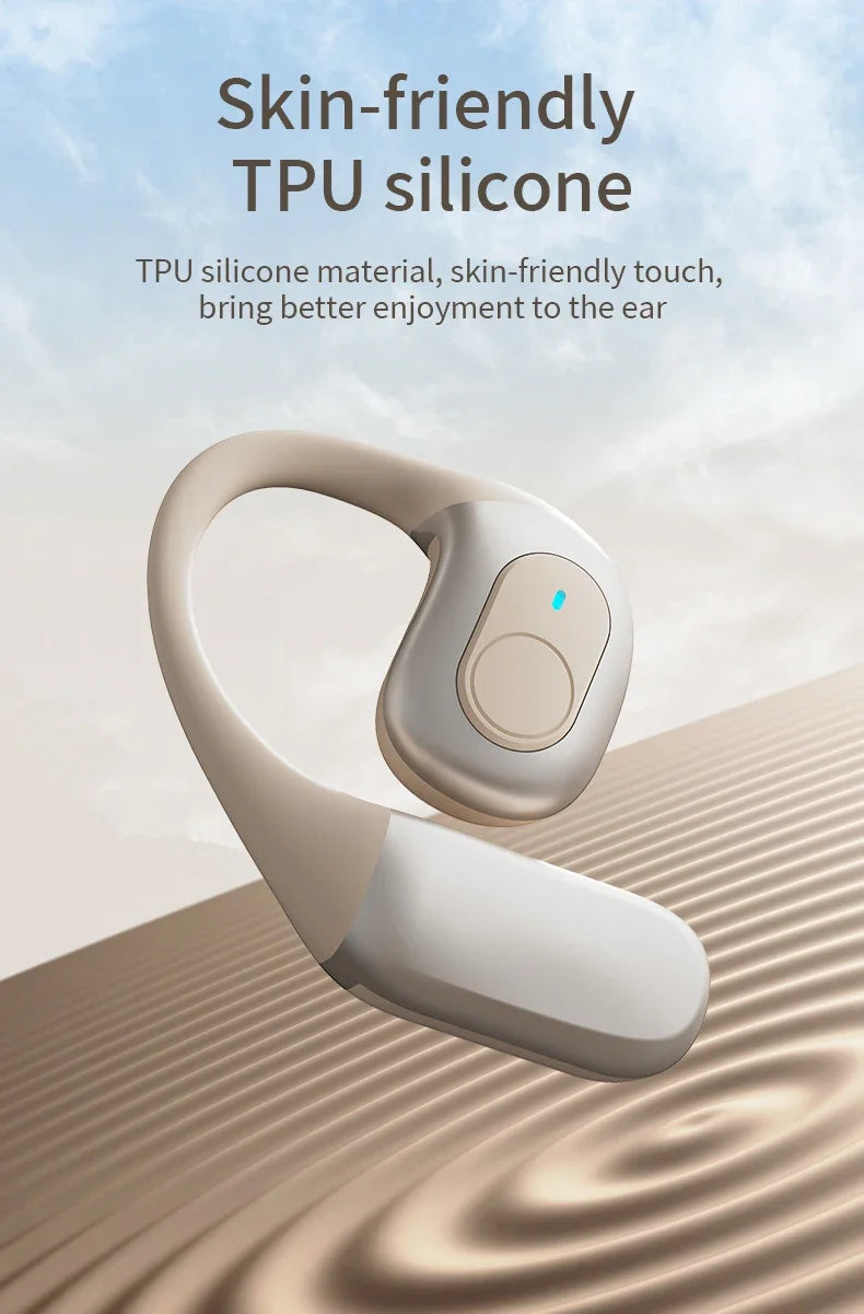 GUJIU Bluetooth 5.3 Ear Hook Headphones – Waterproof & Mic