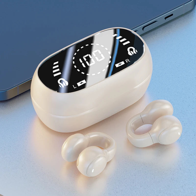 HUOMTONG Wireless Ear Clip Headphones – ANC, Sports, Gaming