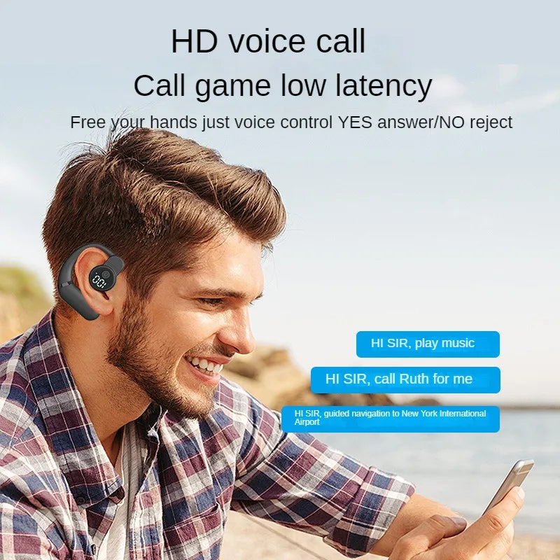 Kebidumei HOWS02 Ear Hook – Bluetooth 5.3 Noise Cancelling