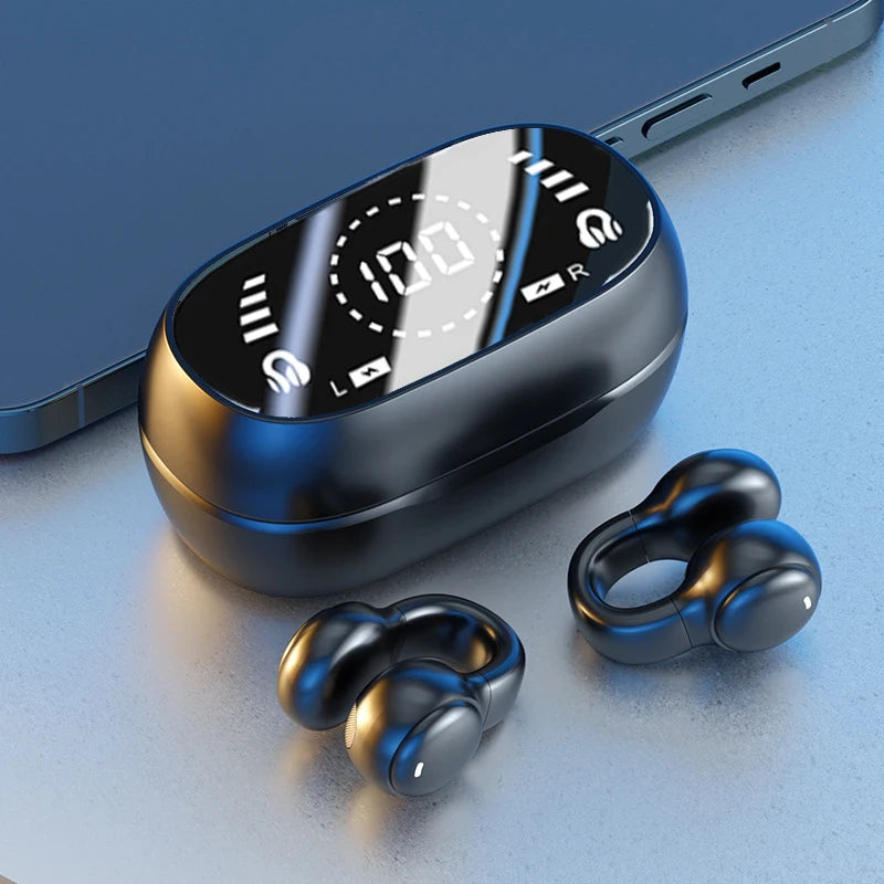 HUOMTONG Wireless Ear Clip Headphones – ANC, Sports, Gaming