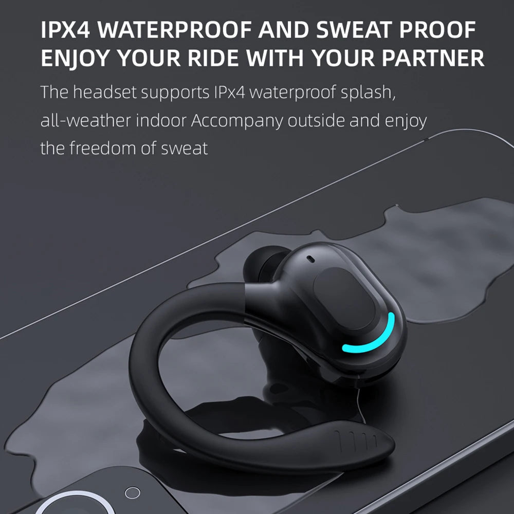 Virwir Bluetooth 5.2 Ear Hook Earbuds – ANC, HiFi Stereo, 60H