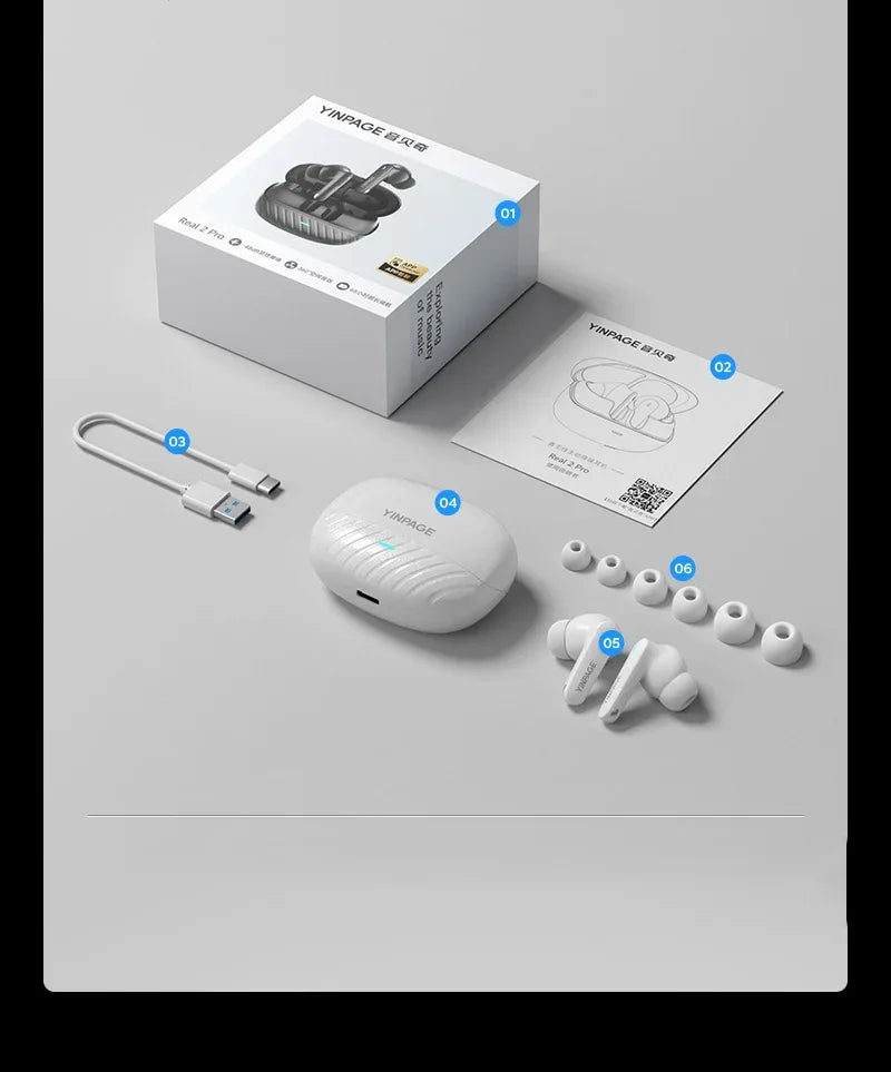 DUTRIEUX TWS Earbuds – Bluetooth 5.4, ANC, 65h Battery