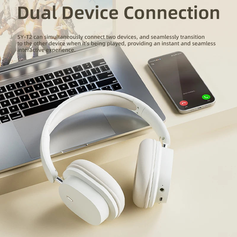 VAORLO Bluetooth 5.3 Headphones – Wireless/Wired with Mic