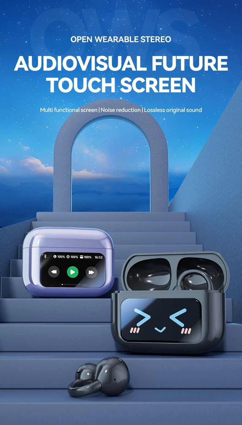 WJOY M100 Bluetooth 5.4 Clip-On Earphones – Translation & Waterproof