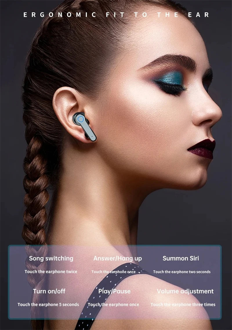 Mrs Win M19 Bluetooth 5.1 Earbuds – Noise Cancelling, Waterproof & Power Bank