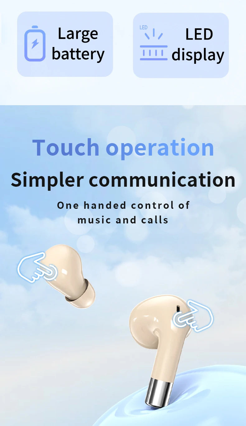 Kebidumei Bluetooth 5.4 Earbuds – ANC, 300H Standby, Waterproof