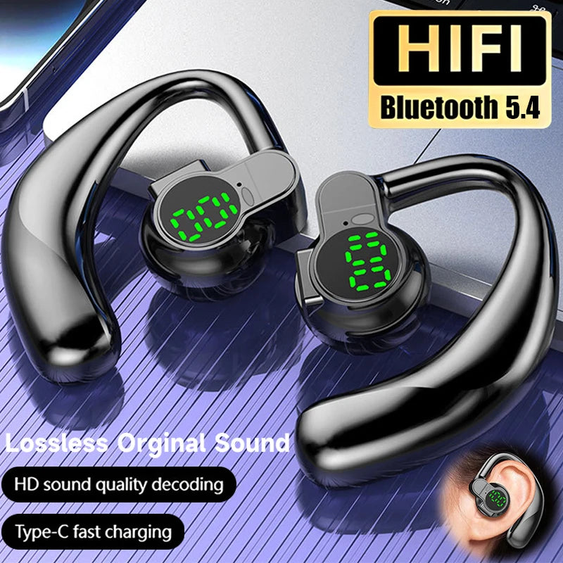 BAPPSUS Bluetooth 5.4 Ear Hook – ANC, Rotatable, Digital Display – audio-accessory