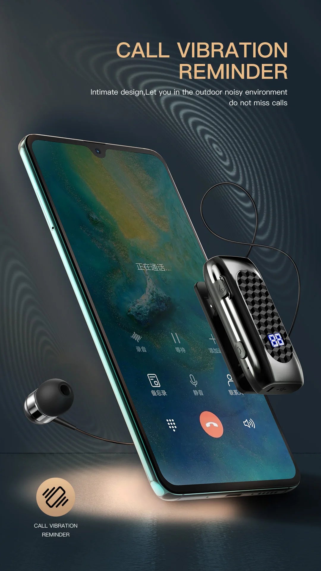 DENREEL Bluetooth 5.2 In-Ear Earphones – Noise Cancelling & 20h Battery