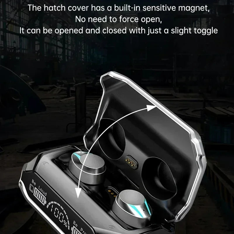 PHONEPACE M41 Gaming Earbuds – Bluetooth 5.3 TWS with RGB Lights & Power Bank Case