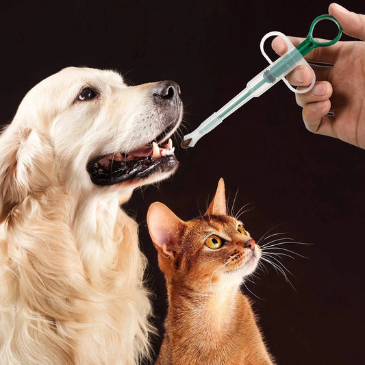 Pet Medicine Feeder – Pill & Liquid Dispenser for Cats and Dogs – grooming kit