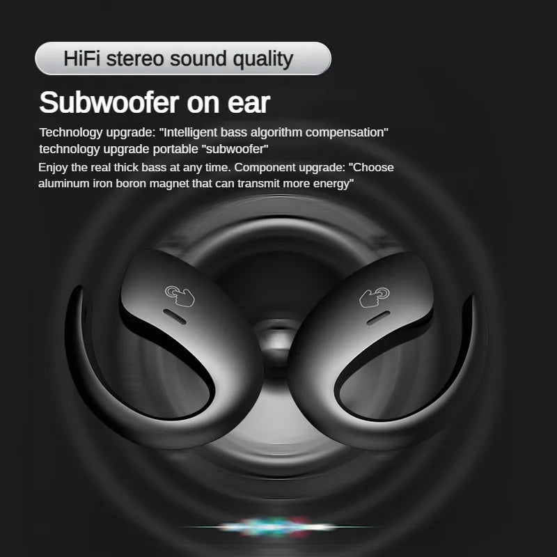 SHUKE Bluetooth 5.3 Earphones – Wireless, Waterproof, TWS Audio