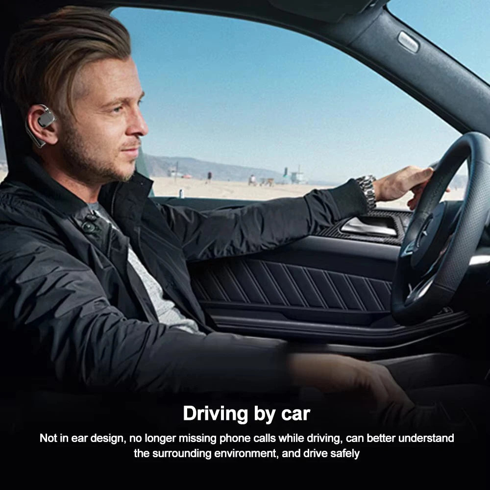 CUGUU Air Conduction Bluetooth 5.3 Headset – Open-Ear, 15H Battery, Rotatable Ear-Hook