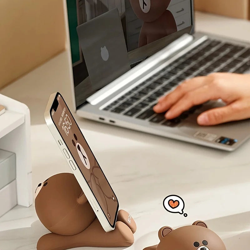 Cartoon Phone Holder – Adjustable Desk Stand for Smartphones