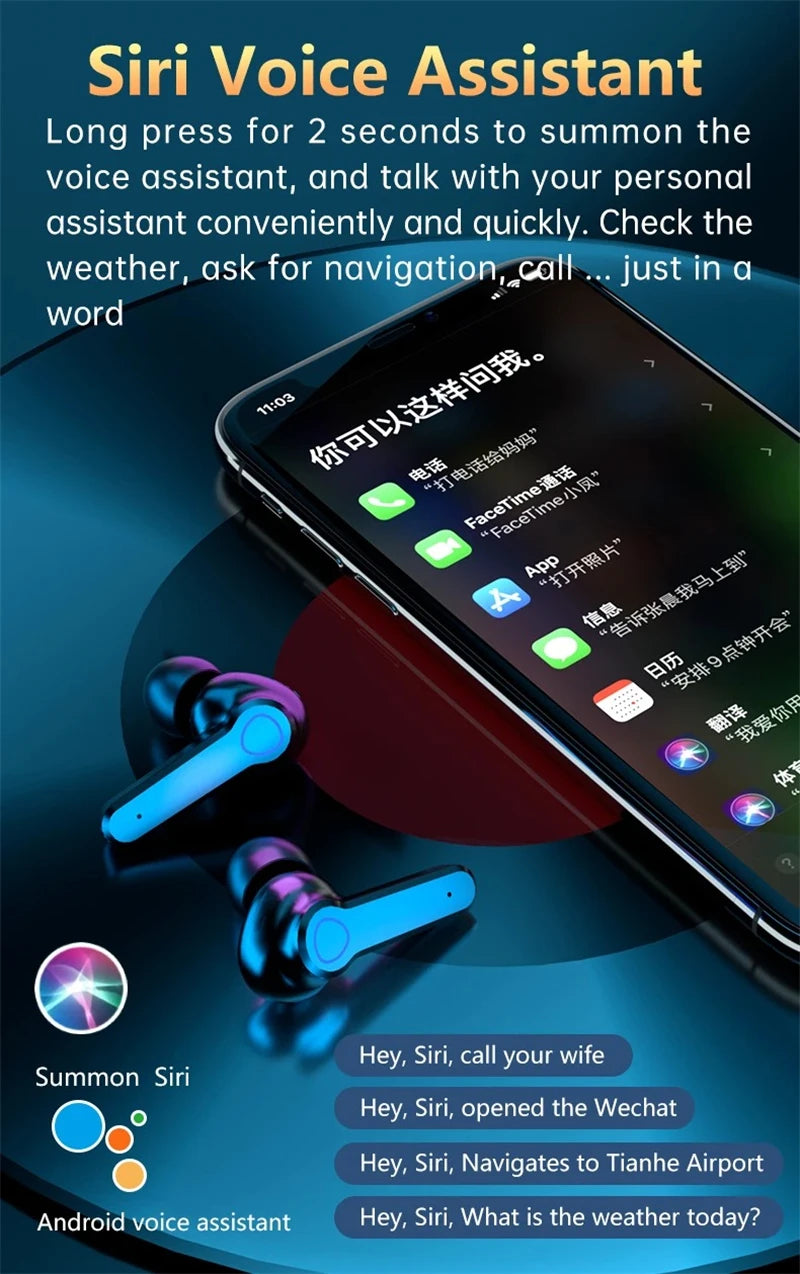 Mrs Win M19 Bluetooth 5.1 Earbuds – Noise Cancelling, Waterproof & Power Bank
