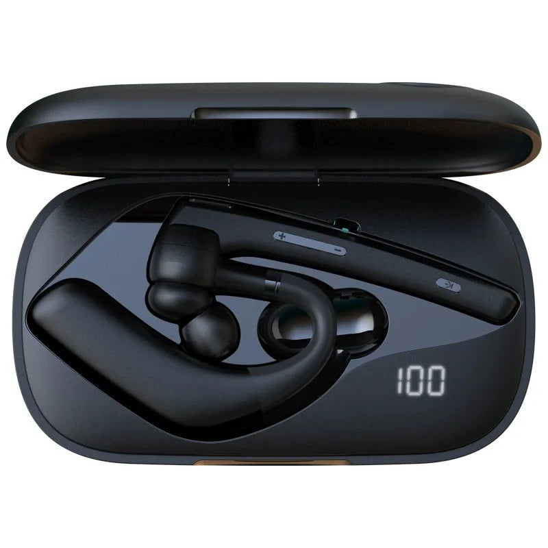 Lahtiwey Bluetooth 5.3 Headset – Single Ear, ENC Mic, 60h