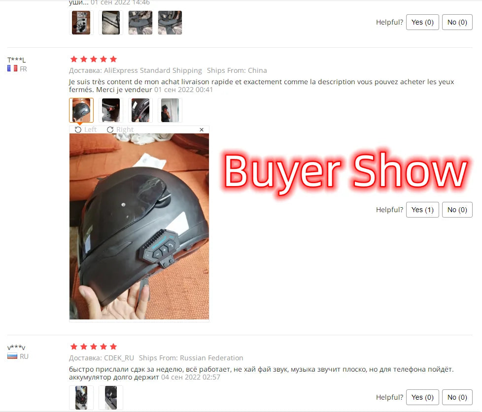 Kebidumei BT12 Motorcycle Helmet Headset – Bluetooth 5.0, Noise Reduction