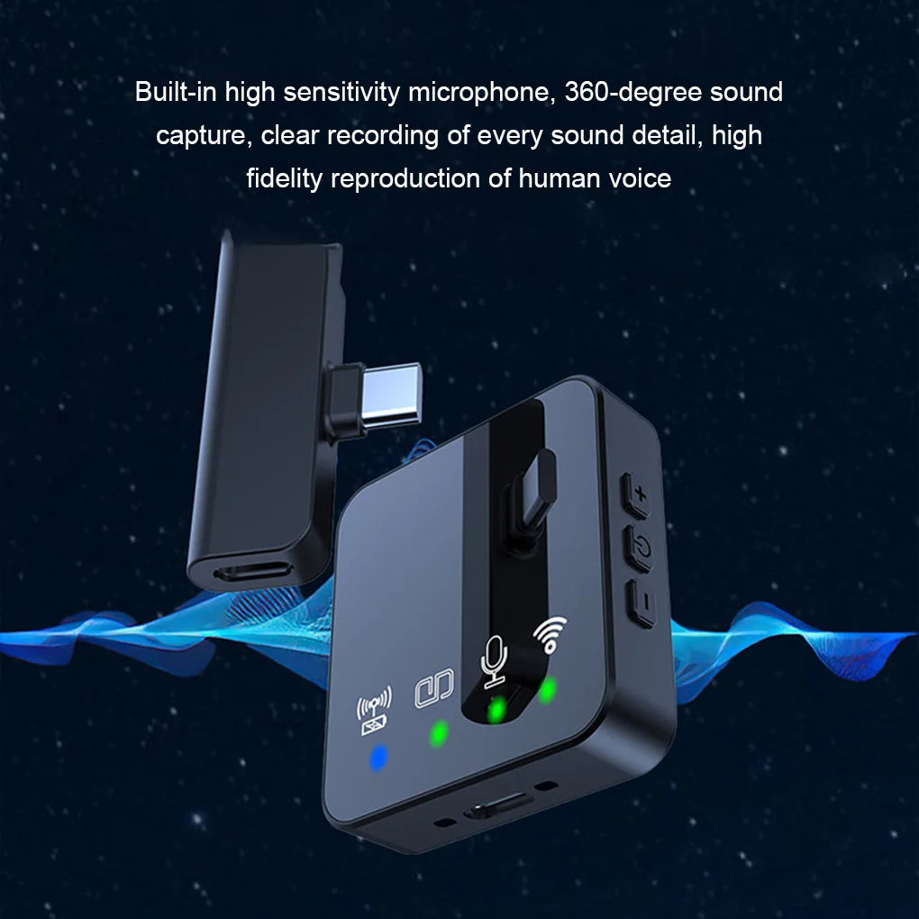 Wireless Magnetic Monitor & Lavalier Mic Kit for Vlogging & Streaming