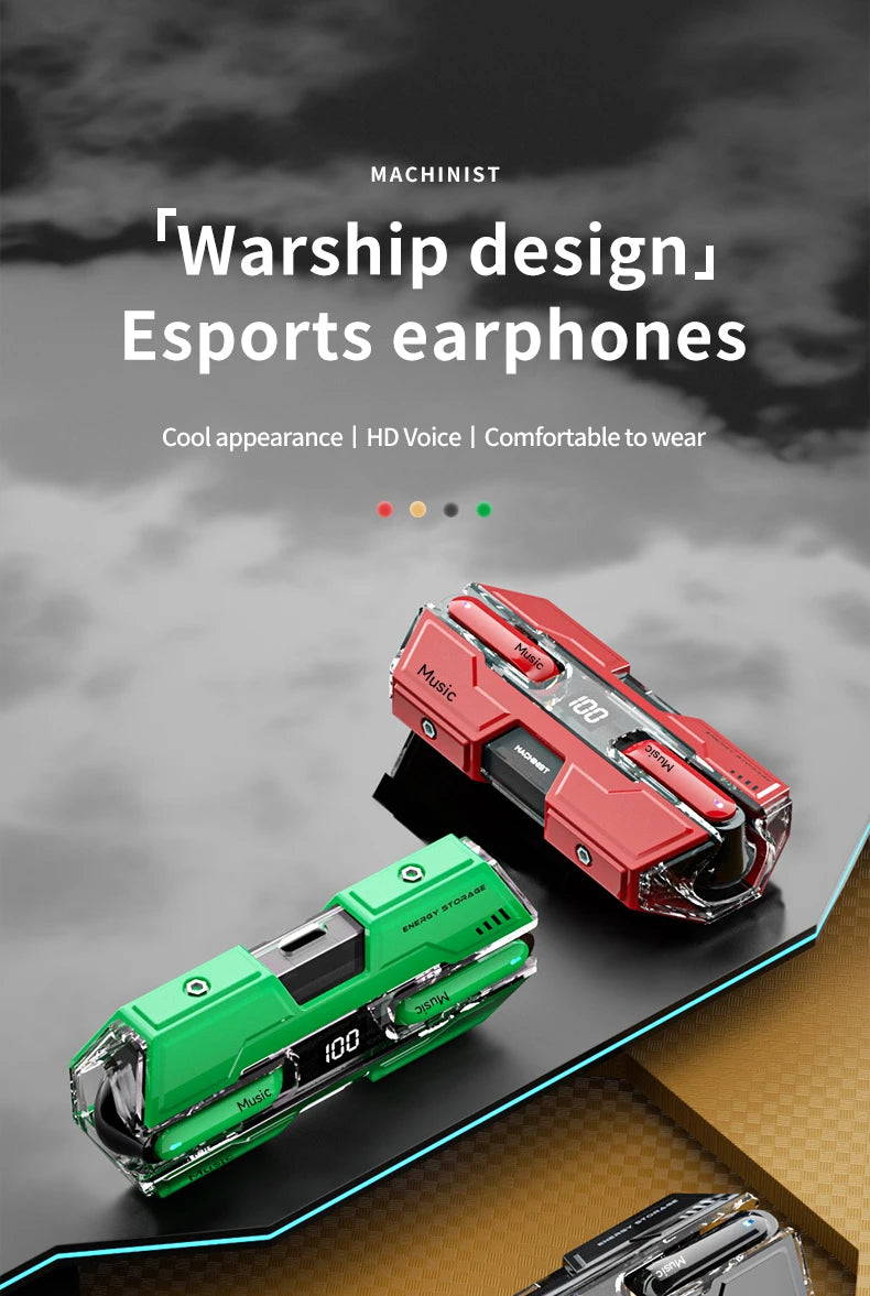 HAOMAI TWS Gaming Earbuds – Bluetooth 5.3, 8H Battery Life – audio-accessory