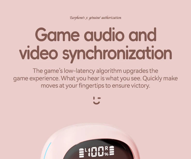 Hello Kitty TWS Earphones – Bluetooth 5.3, ANC, Waterproof