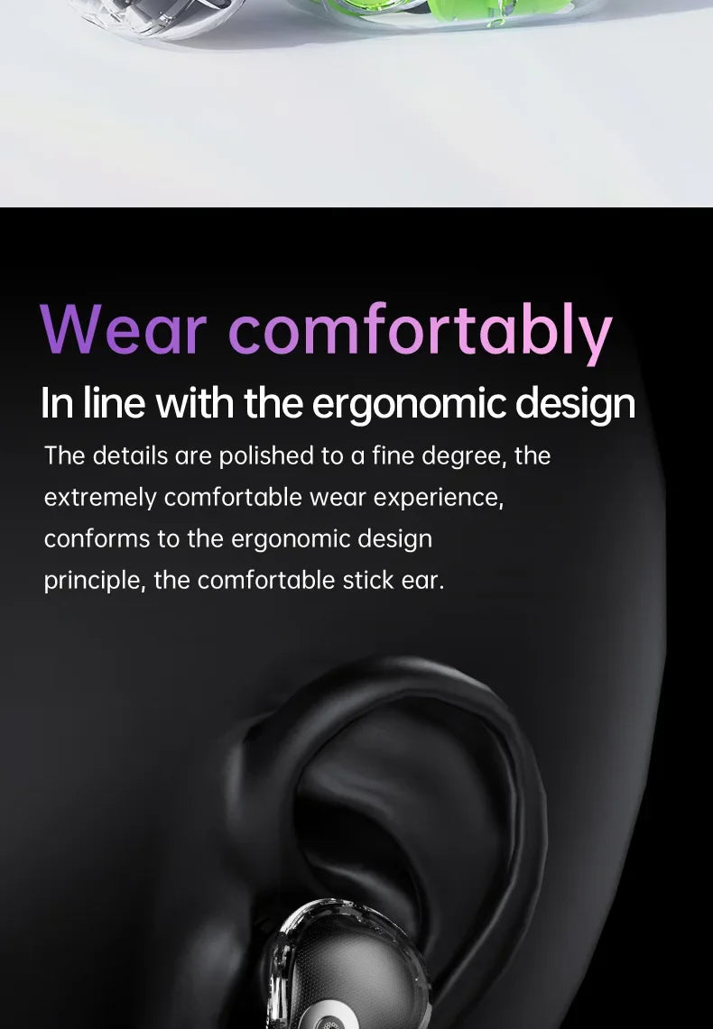 Beauddy TWS Bluetooth 5.4 Earbuds – ANC, Stereo Bass, LED