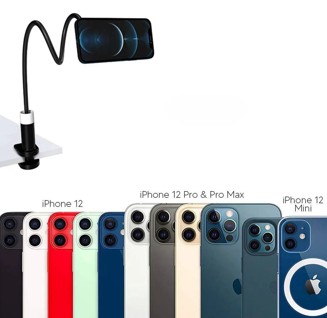 MagSafe Gooseneck iPhone Holder – 360° Adjustable Mount for Desk, Bed & Content Creation