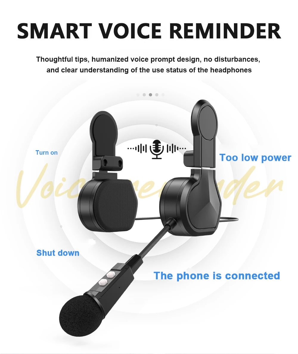 VELEV BT9 Helmet Bluetooth Headset – Waterproof, 23H Talk