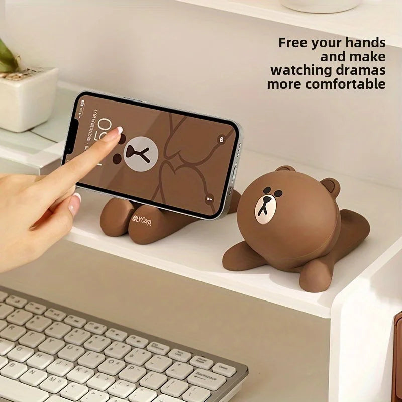 Cartoon Phone Holder – Adjustable Desk Stand for Smartphones