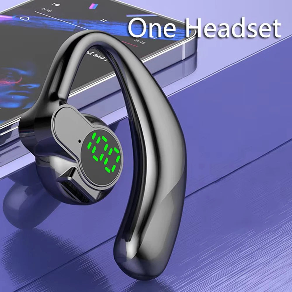 CUGUU Bluetooth 5.4 Ear Hook Headset – 20H Battery, ENC Noise Reduction, Air Conduction