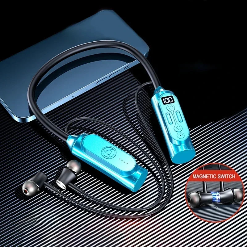 Luxuglow Bluetooth 6.0 Neckband – ANC, 12000mAh, IPX7