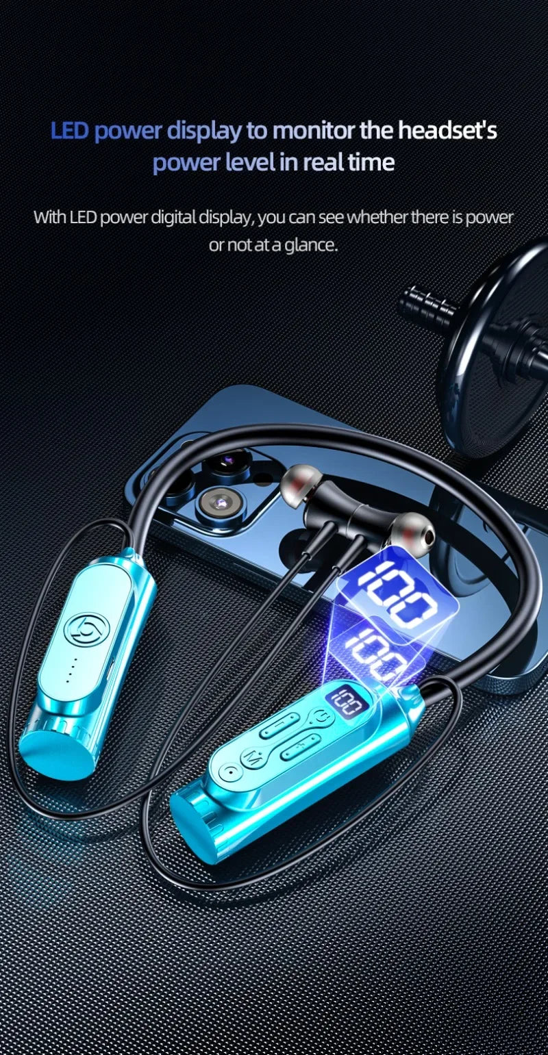Luxuglow Bluetooth 5.3 Neckband – ANC, 12000mAh, IPX7