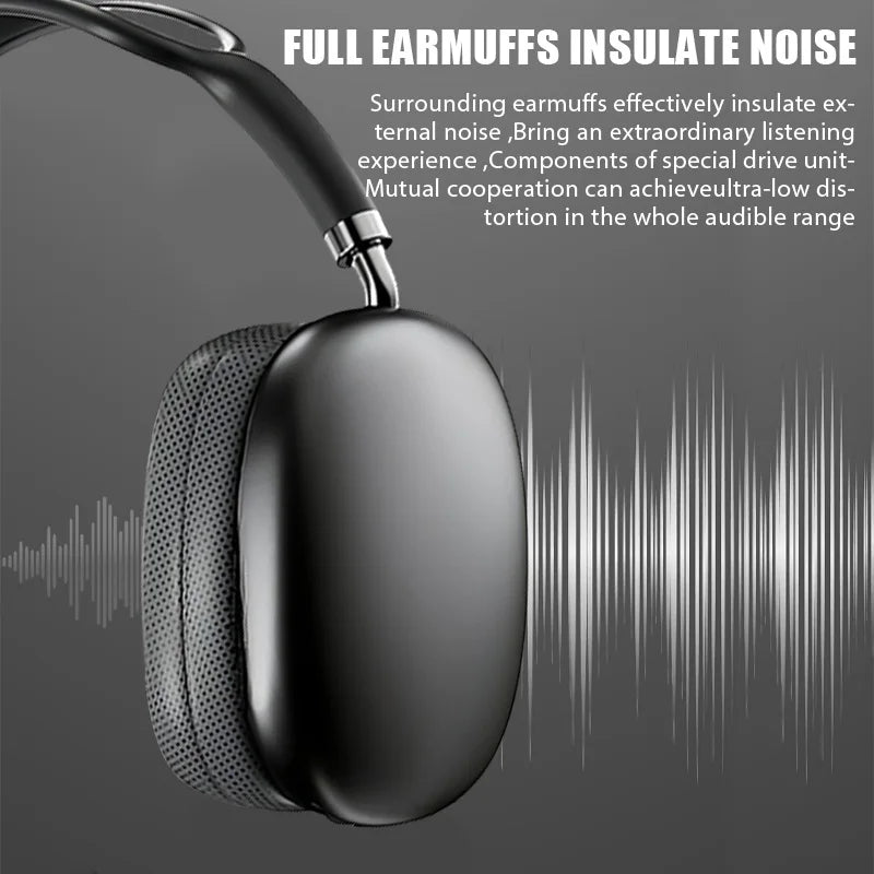felfial P9 Wireless Bluetooth Headphones with TF Card Slot – Over-Ear Stereo Sound