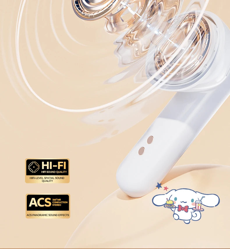 Hello Kitty Bluetooth 5.2 Earbuds – Cute, Wireless & Waterproof