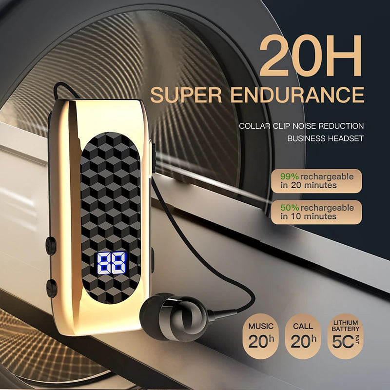 DENREEL Bluetooth 5.2 In-Ear Earphones – Noise Cancelling & 20h Battery
