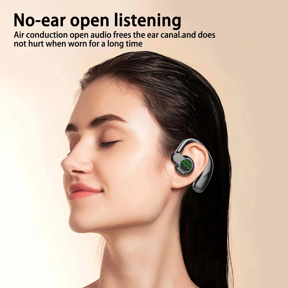 CUGUU Bluetooth 5.4 Ear Hook – Rotatable ENC Noise Cancelling