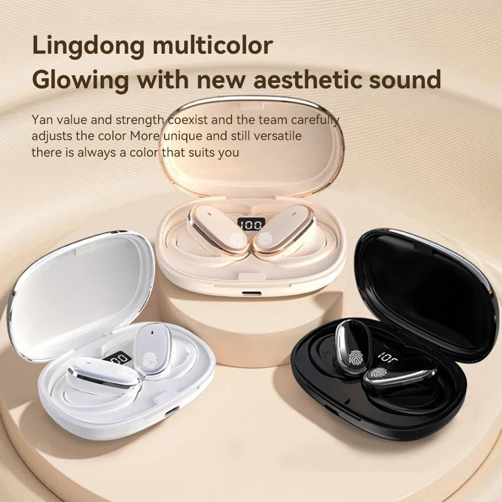 TWS Bluetooth 5.3 Earbuds – LED Display, ANC, Waterproof
