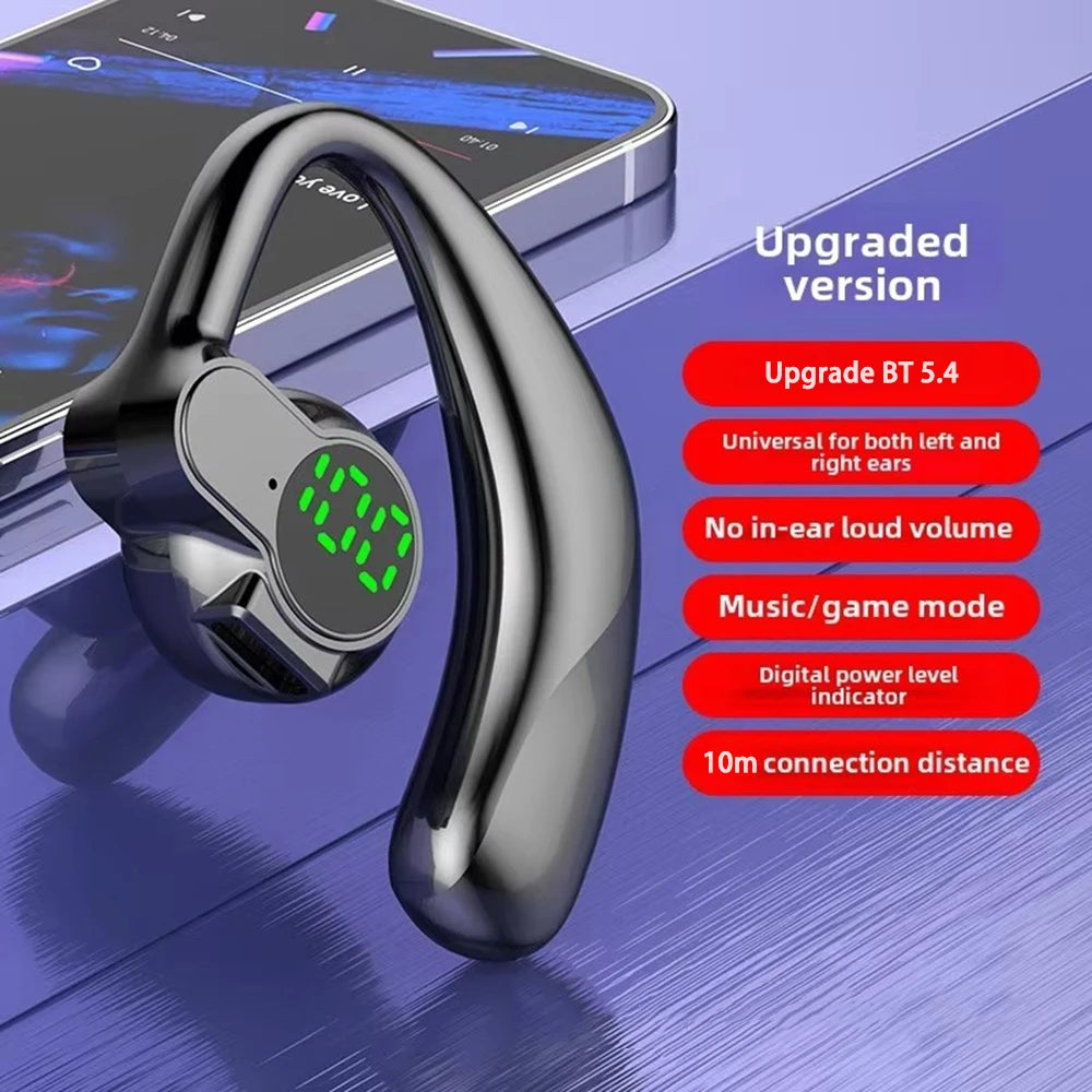 CUGUU Bluetooth 5.4 Ear Hook – Rotatable ENC Noise Cancelling