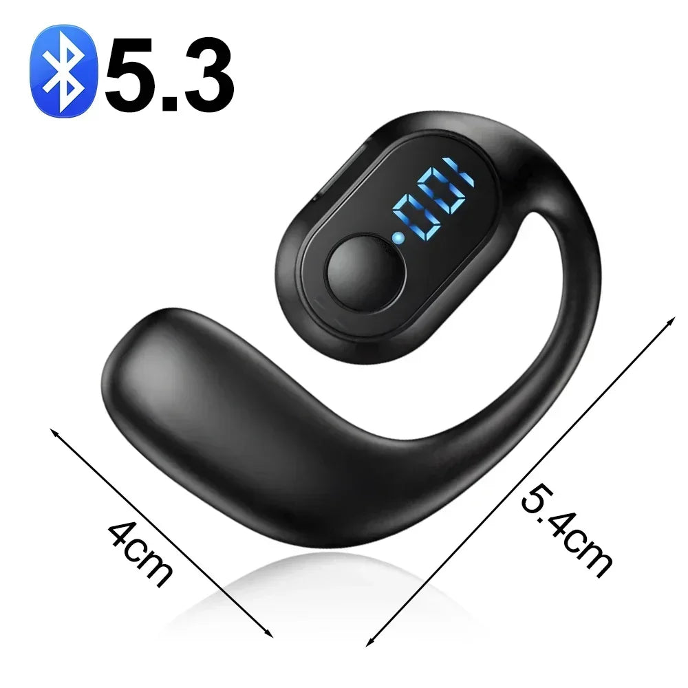 BAPPSUS Digital Display Bluetooth Ear Hook Headset – Stylish & Compact