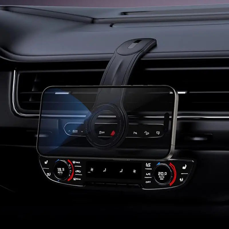 Magnetic Car Phone Holder – Adjustable Arm for Dashboard or Windshield