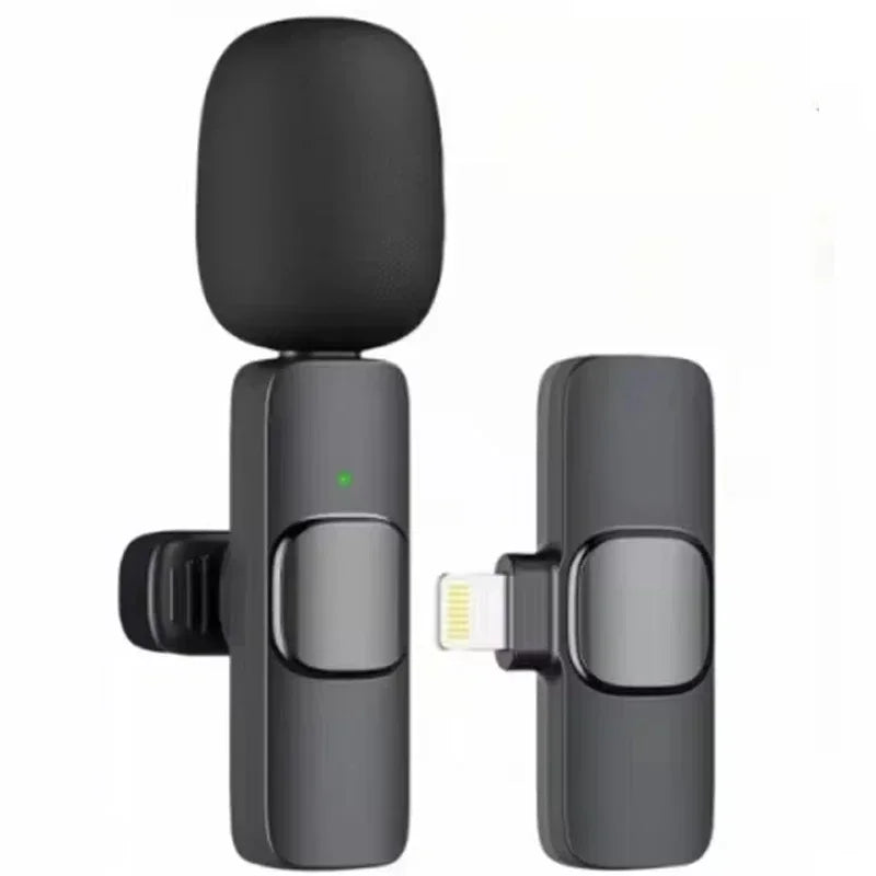 VIKEFON K9 Wireless Lavalier Microphone – Dual-Compatible Bluetooth Mic for iPhone & Android