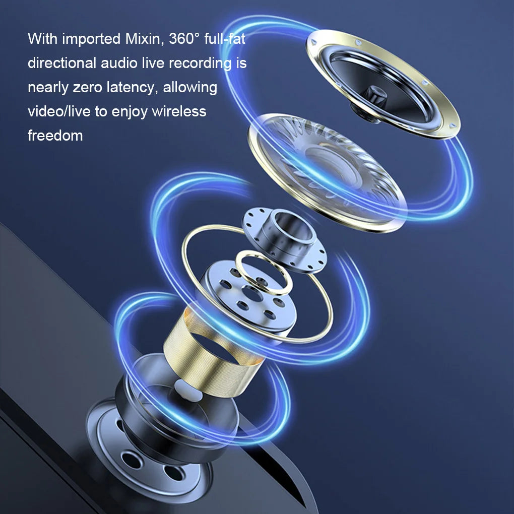 Wireless Magnetic Monitor & Lavalier Mic Kit for Vlogging & Streaming