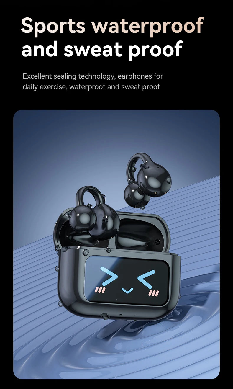 WJOY M100 Bluetooth 5.4 Clip-On Earphones – Translation & Waterproof