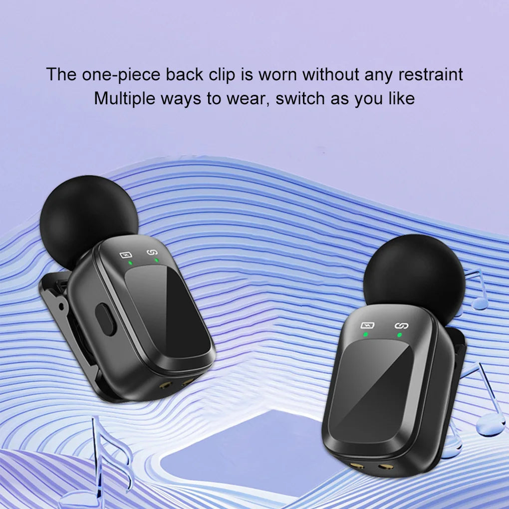 Wireless Magnetic Monitor & Lavalier Mic Kit for Vlogging & Streaming