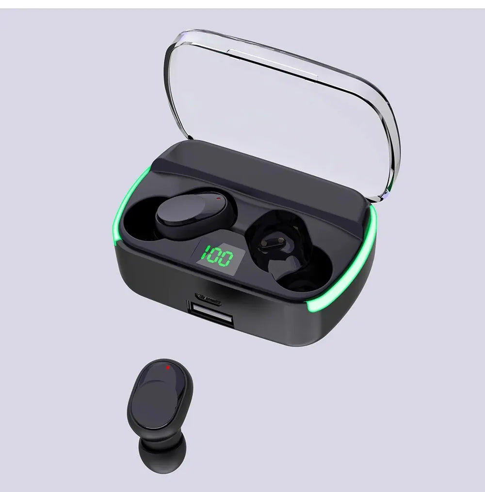 M60 Bluetooth 5.3 Earphones – TWS, Power Bank, LED Display