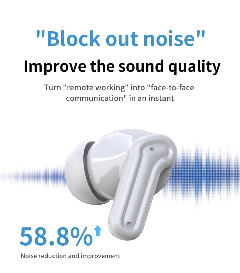 DAIDAN Bluetooth 5.3 TWS Earphones | Waterproof In-Ear with Mic