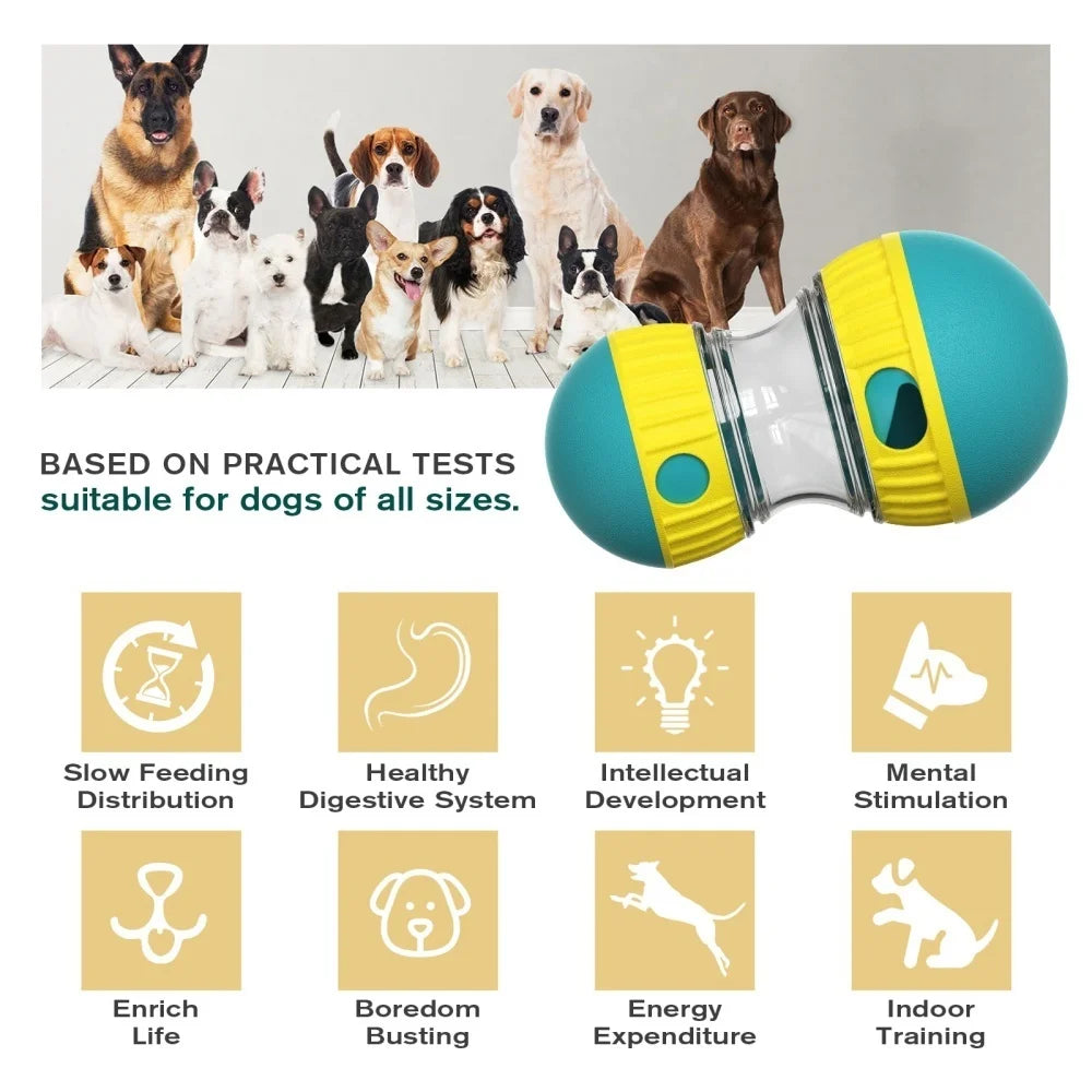 Dog Treat Dispenser Toy – Interactive Puzzle & Slow Feeder Ball
