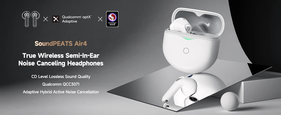 SoundPEATS Air4 Earbuds – ANC, aptX Lossless, 26H Playtime – audio-accessory